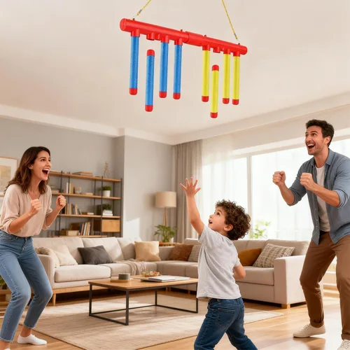 Vista 2 de Reflex Sticks, juego de reflejo que cae, juegos de palo de caída para entrenamiento en tiempo de reacción, juego de palos de captura para niños