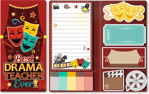 Vista 64 de B1ykin Juego de Notas Adhesivas Lindas - Bloc de Notas Autoadhesivas A+ Amazing Teacher, 550 Hojas de Páginas de Memo para Escritura, Bloc de Notas