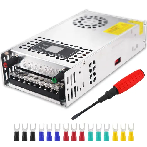Vista 9 de EAGWELL Fuente de alimentación CC CA 110V/220V a DC 0-48V 10A 480W Buck Convertidor, adaptador LED ajustable regulado 5V 12V 24V 30V 36V 48V Volt