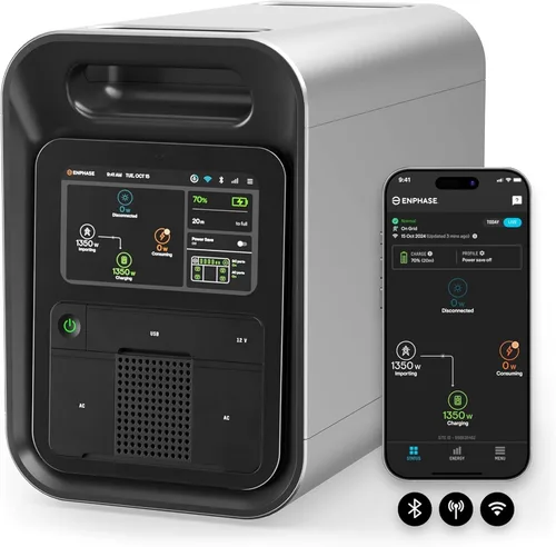 Vista 11 de Enphase IQ PowerPack 1500 Wh + 200W Nuevo kit de panel solar Generador solar certificado UL 9540A Corte de energía de respaldo para el hogar