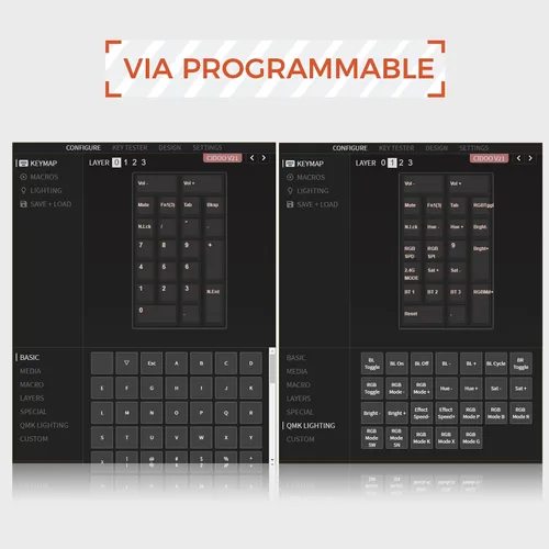 Vista 2 de EPOMAKER CIDOO V21 - Almohadilla numérica programable a través de juntas, bloc numpad de aluminio, Bluetooth 5.02.4ghzteclado numérico