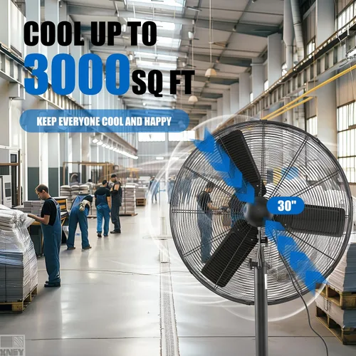 Vista 3 de Iliving – Ventilador de piso de alta velocidad
