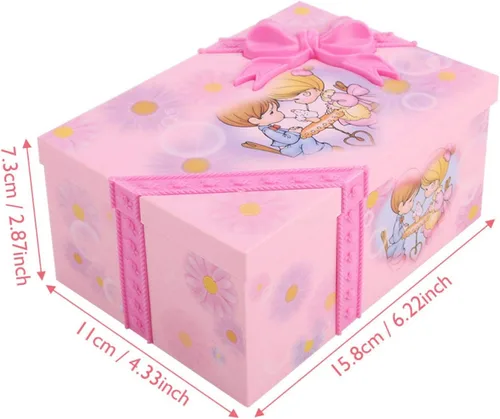 Vista 5 de Caja de música de juguete para niños, caja de música para niñas, caja de música de dibujos animados para princesas