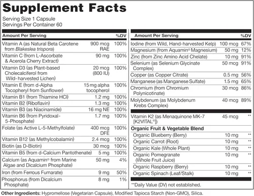 Vista 3 de Naturelo Multivitamina de un día para mujeres, 1
