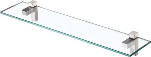 Vista 14 de KES BGS3201S40-2 - Estante de cristal de pared para baño, estante de 16 pulgadas montado en la pared, acabado de níquel cepillado, BGS3201S40-2