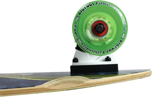 Vista 3 de Paradise Longboard Pintail Complete Cruiser Skateboard, Panda, 9.75 x 41 pulgadas