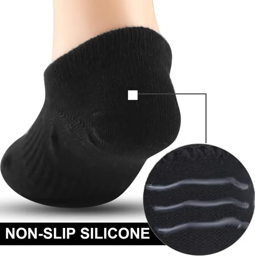 Vista 3 de Cozi Foot 10 pares de calcetines de algodón antideslizantes de corte bajo para niños y niñas