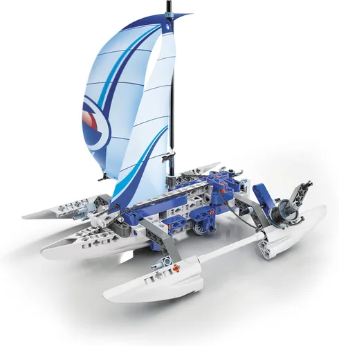 Vista 2 de Clementoni 50063 Laboratorio de Mecánica Trimarán y Scooter Water Water Training Lock Set para niños de 8 LAT Versión Polonia