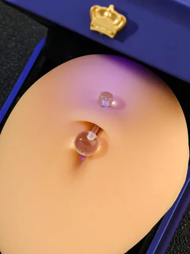 Vista 2 de Joyería de Piercing Transparente Retenedores de Piercing Transparentes Anillos de Nariz Anillo de Ombligo Anillo de Tabique Ceja Labio Cartílago