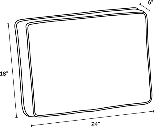 Vista 3 de Arden Selections FOAM029-11 - Cojín de espuma para asiento profundo