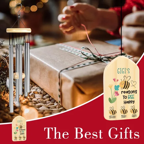 Vista 6 de Jocidea Regalos personalizados de Gigi, campanillas de viento, regalos para Gigi, regalo de abuela, perfecto para el día de la madre, cumpleaños