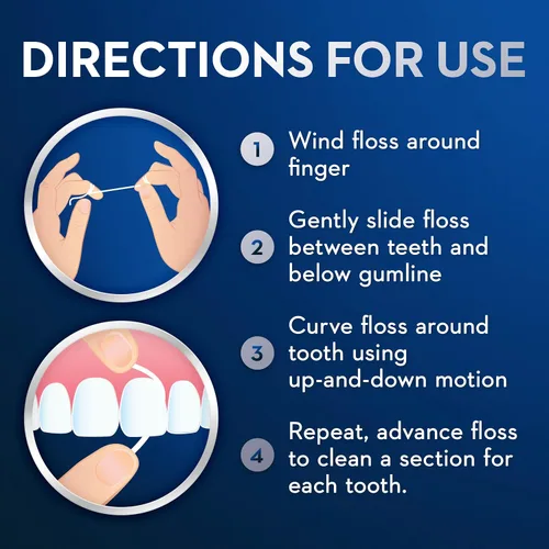 Vista 8 de Oral-B Hilo dental para brackets, Super Floss hebras precortadas, menta, 50 unidades, paquete de 2