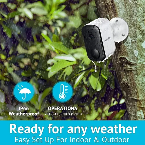 Vista 6 de LaView Cámara de seguridad interior 4pc cámara al aire libre con paquete de visión nocturna a