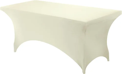 Vista 71 de Utopia Kitchen Mantel rectangular de spándex de 4 pies [1 unidad, negro] 200 GSM elástico, ajustado, lavable y resistente a las arrugas, cubierta