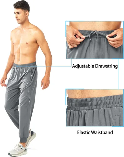 Vista 4 de NORTHYARD Pantalones deportivos para correr para hombre, ligeros, de secado rápido, para gimnasio, deportes activos, entrenamiento en pista