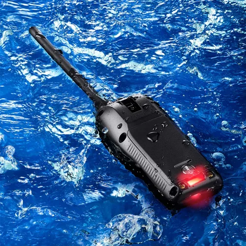Vista 4 de Icom IC-M37 31 USA VHF Radio Transceptor Marina con Float'n Flash, 6 vatios