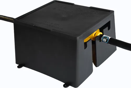 Vista 4 de GR Innovations - Cubierta para cable de extensión para caravana, protector de enchufes, cubierta de cable eléctrico para exteriores, eleva y protege