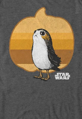 Vista 2 de STAR WARS Camiseta para hombre con licencia de Halloween PORG Simple Pumpkin