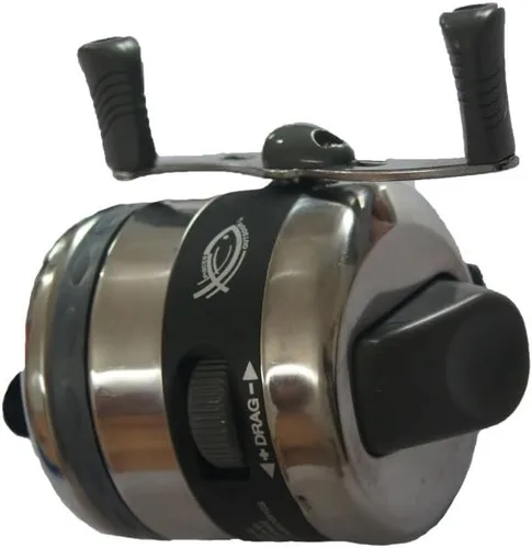 Vista 5 de Carrete de pesca JIEXI HWYP 40S Catapult de aluminio con arco de pesca, paquete de 1