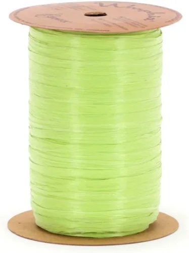 Vista 26 de Berwick Offray Cinta de rafia mate de 1/4" de ancho, verde manzana, 100 yardas, 0.276 in