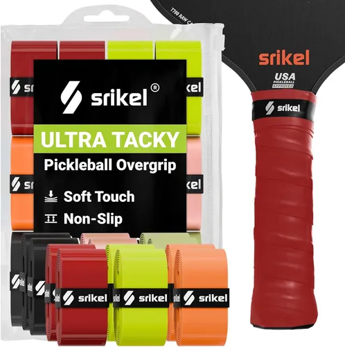 Vista 10 de Overgrip de paleta de pickleball – Cinta de agarre de pickleball ultra adherente, absorbente y antideslizante, suave al tacto y duradera