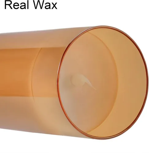Vista 4 de KunSween - Velas LED sin llama de vidrio con control remoto y temporizador, velas de cera real, luz parpadeante de color cálido para festivales