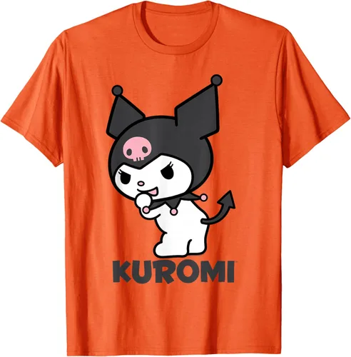 Vista 43 de Sanrio Kuromi - Camiseta con logotipo en la parte trasera Gris Oscuro
