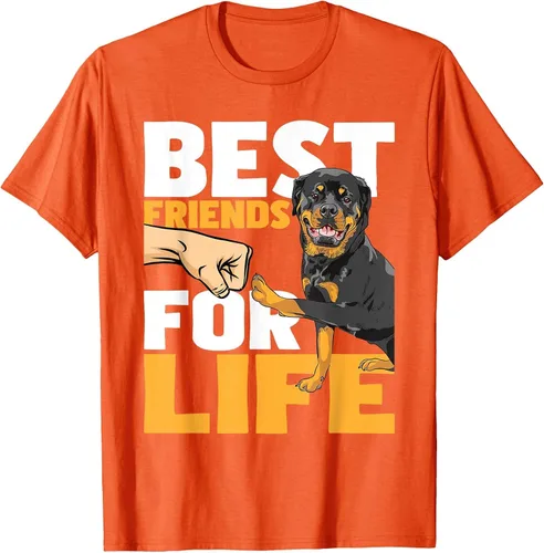 Vista 22 de Best Friends for Life - Rottweiler Animal Dog Lover Breeder T-Shirt