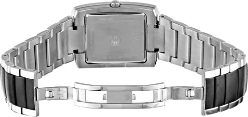 Vista 13 de Bulova Reloj clásico de cuarzo rectangular de 2 manecillas para hombre