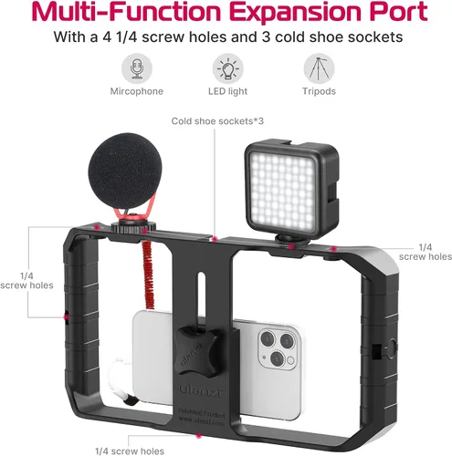 Vista 4 de ULANZI U Rig Pro Smartphone Video Rig + Soporte de abrazadera para cámara ULANZI R094