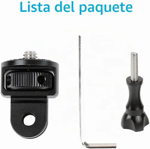 Vista 7 de PellKing - Soporte de cámara con cabeza de tornillo adaptador de 1/4" para Insta 360
