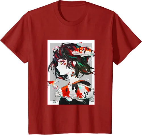 Vista 73 de Camiseta de anime anime japonés estético Otaku Negro