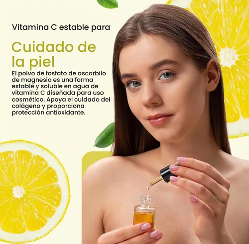 Vista 4 de Polvo de fosfato de ascorbilo de magnesio, fosfato de ascorbilo de magnesio, vitamina C estable, fosfato de ascorbilo de magnesio, MAP en polvo