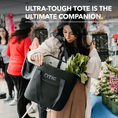 Vista 2 de Bolsa de mano ultra resistente RTIC, impermeable para playa, piscina, toalla, compras, de alta resistencia, resistente a perforaciones, pequeña