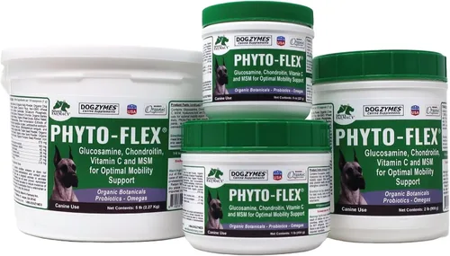 Vista 2 de Dogzymes Phyto Flex - Glucosamina, condroitina, MSM y ácido hialurónico... (8 onzas)