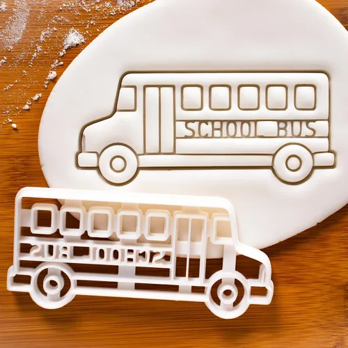 Vista 2 de Cortador de galletas de autobús escolar, 1 pieza - Bakerlogy