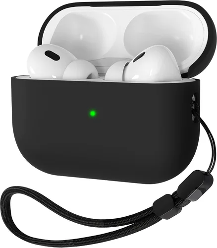 Vista 9 de Funda de silicona líquida para AirPods Pro 2, funda rígida protectora híbrida de triple capa a prueba de golpes compatible con AirPods Pro de 2ª