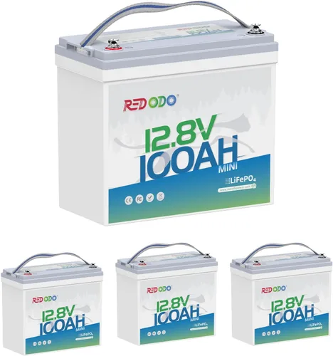Vista 21 de Redodo Batería de litio Bluetooth inteligente de 12 V 50 Ah LiFePO4 para motor de arrastre, protección contra bajas temperaturas, vida útil de 10