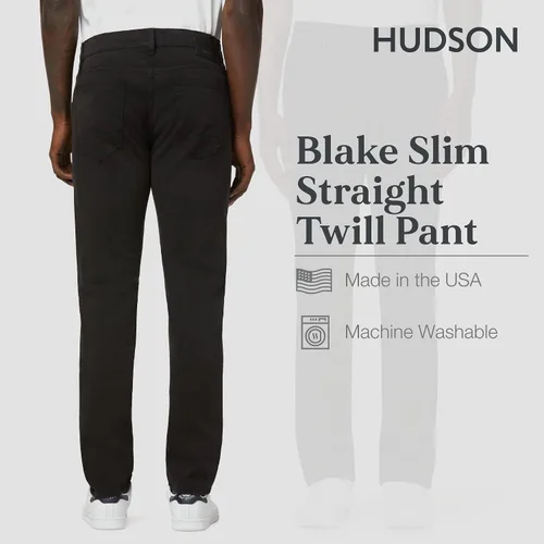 Vista 3 de Hudson Jeans Blake Slim Straight Twill - Pantalón de sarga para hombre