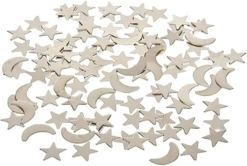 Vista 3 de ROCKYMART, escultura magnética de estrella y luna.