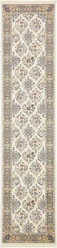 Vista 15 de Unique Loom Narenj Collection - Alfombra clásica de diseño repetido con textura tradicional, rectangular, 3 x 5 pies y 1 pulgada, azul/beige