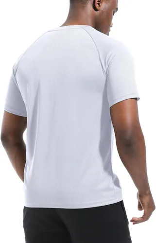 Vista 4 de Boyzn Paquete de 1, 3, 5 o 7 camisetas de entrenamiento para hombre, camiseta de secado que absorbe la humedad, camisetas de manga corta atléticas