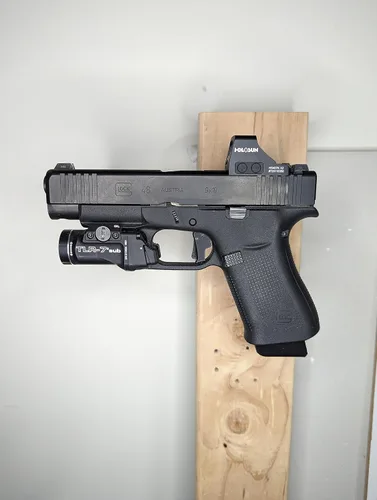 Vista 4 de Soporte de pared para pistolas - Compatible con muchas marcas y modelos Soporte para pistola de almacenamiento