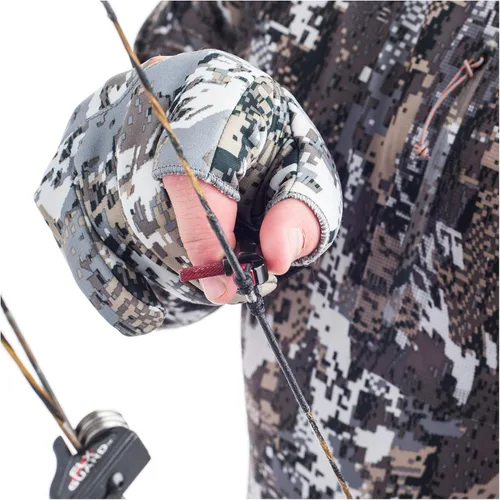 Vista 6 de SITKA Guantes de caza de camuflaje Fanatic Whitetail Optifade Elevated II para hombre
