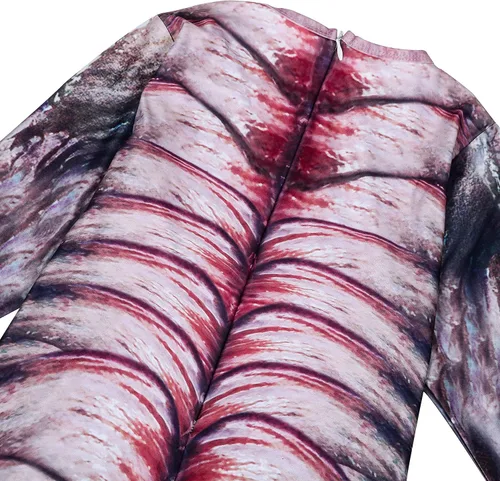 Vista 5 de Demogorgon - Disfraz para niños disfraz atemorizante de Halloween y cosplay disfraz de monstruo de flores jumpsuit de 5 a 14 años