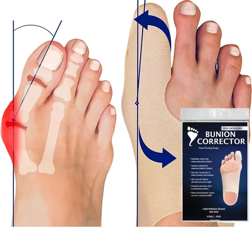 Vista 10 de Corrector de juanetes para mujer, enderezador de dedo gordo y férula - Alivio del dolor Hallux Valgus - Soporte ultrafino para juanetes para atletas