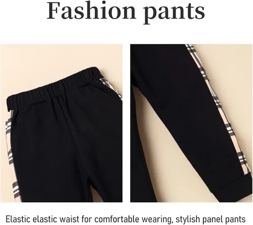 Vista 5 de Conjunto de sudadera de manga larga con capucha y pantalones para niños pequeños
