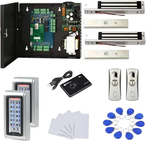 Vista 8 de Interior al aire libre instalar impermeable 1 puerta sistema de control de acceso lector de teclado de metal RFID código PIN abierto 600LBS