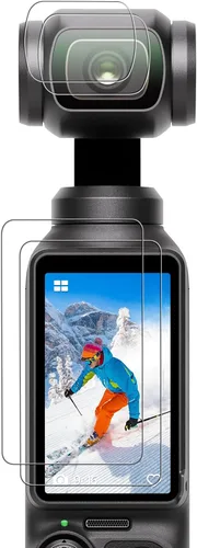 Vista 6 de CYNOVA DJI Osmo Pocket 3 Protector de Pantalla, Protector de Lente para DJI Osmo Pocket 3 Accesorios con Película de Pantalla LCD de Vidrio