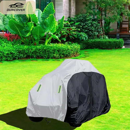 Vista 7 de Funda para tractor de césped, tela Oxford resistente e impermeable, fundas para cortacésped que se adapta a cubiertas de hasta 54 pulgadas, cubierta